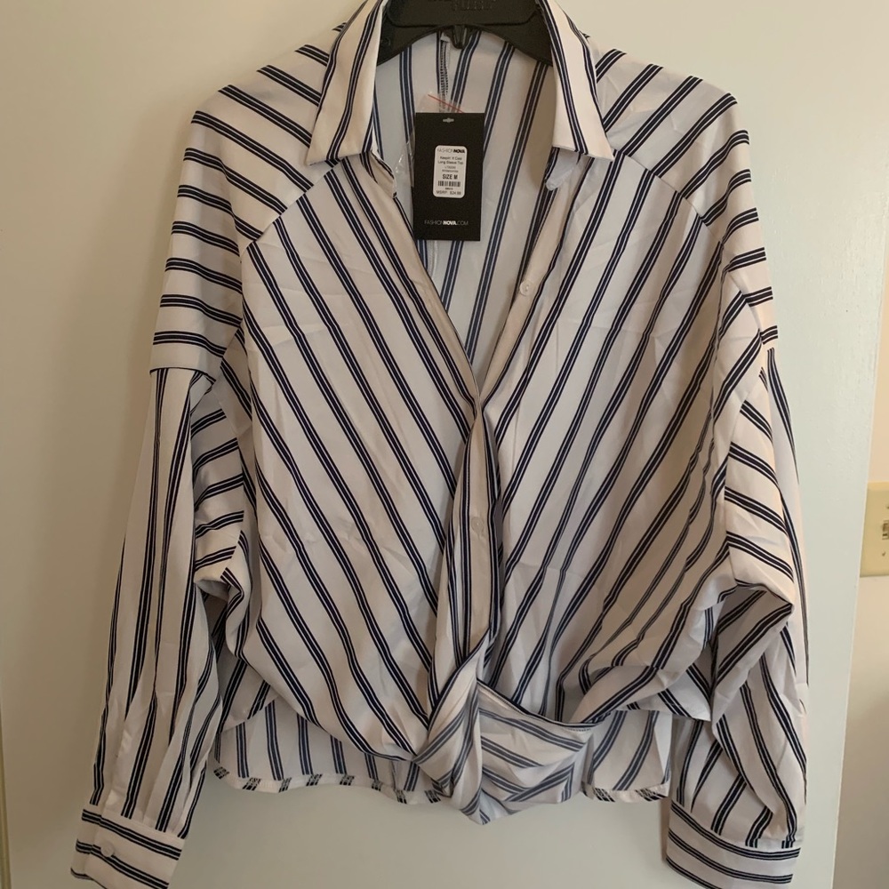 Fashion Nova slouchy button up